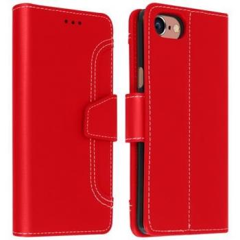 Custodia portamonete con funzione di supporto per iPhone SE 2020/6/6S/7/8 Rosso