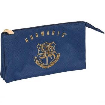 Portatodo Triple Harry Potter Magical | Safta | 3 Compartimentos con Cremallera