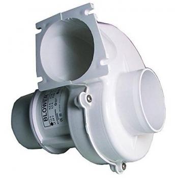 Aspiratore Centrifugo 24V in ABS Bianco con Fissaggio a Parete