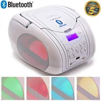 LAUSON CP456 Bluetooth Radio Boombox mit CD-Player und LED-Effekten