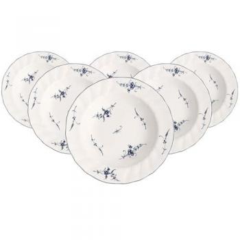 Villeroy & Boch Vieux Luxembourg Suppe‑Teller – 6 Stück weiß