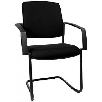 2 Topstar Besucherstühle BtoB 20 BB300A G20 schwarz Stoff schwarz