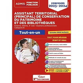 Concours Assistant territorial et Assistant principal de conservation du patrimoine et des bibliothèques
