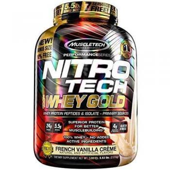 Muscletech Nitro Tech Whey Gold 2.5 kg Sabor Vainilla