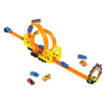 Pista de Coches con Loopings Dobles Molto
