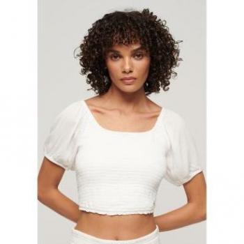 Superdry Smocked Short Sleeve Women's Shirt