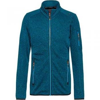 CMP Veste Légère En Polaire Tricotée Avec Maille, Homme, Bleu (Blue teal-Anthracite), 56