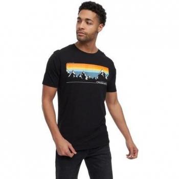 Crosshatch Men's Chamlang Marl T-Shirt XL Black Edition
