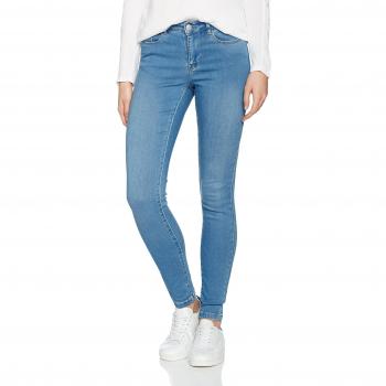 Jeans VERO MODA Vmseven Nw Slim Smooth Gu404 Ns, Mujer, Azul (Light Blue Denim), Talla 34 /L32