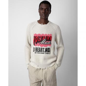 Zadig & Voltaire Men's Cotton Jacquard Crewneck Sweater