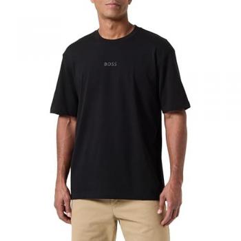 BOSS Oversize T-Shirt mit Logo-Print für Herren in Schwarz
