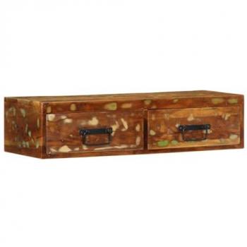 Soporte TV Pared Verde: Madera Maciza 80x30x19