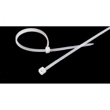 200PCS White Nylon Zip Ties 3x120mm, 3x150mm, 3x200mm with Locking Mechanism