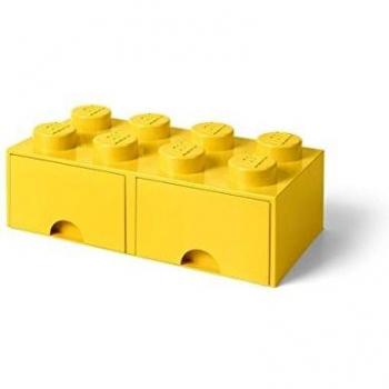 LEGO Aufbewahrungsbox mit Schubladen 250x500x180mm – Gelb