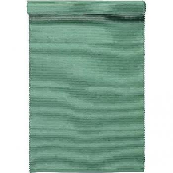Chemin de table en coton Linum 45 x 150 cm Vert clair glacé
