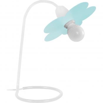 Lampe de table TOSEL PIVOINE bleu deau pour enfant