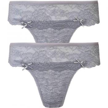 Bikini donna 2 pezzi in pizzo, morbido, taglia M-L, colore bianco