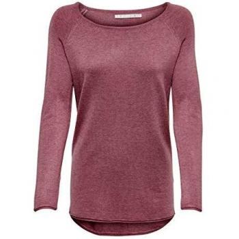 Damen-Langpullover Only Mila Lacy langärmelig Rosa Größe L