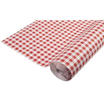 Nappe jetable vichy rouge