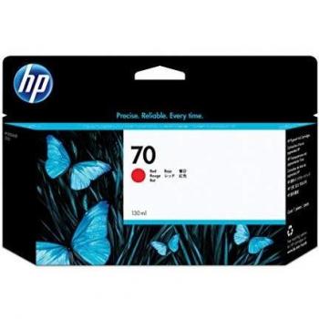 Cartucho de tinta DesignJet HP 70 rojo de 130 ml