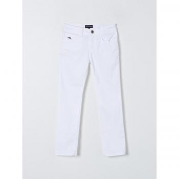 Armani Kids’ White Denim Pants, Size 10 (Boy)