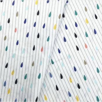 Colorful Raindrop Patchwork Fabric