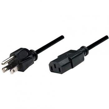 Cable de Energía IEC 60320 C13 a NEMA 5-15P, 1.8m, Negro