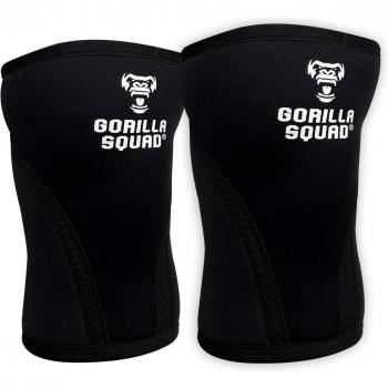 Gorilla Squad Neoprene Joelheira 7 mm – Soporte de Flexión Lateral Negro