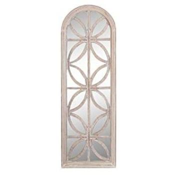 Miroir mural en verre et MDF 60x2,5x180 cm