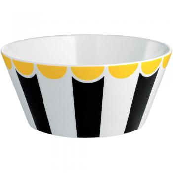 Silberne Alessi Circus Schale – 16 × 16 × 7,5 cm in Edelstahl