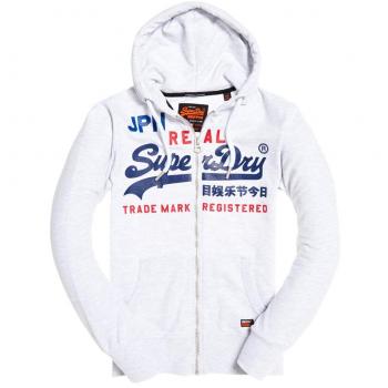 Superdry Gilet À Capuche Zippé Léger À Fentes Et Logo Vintage