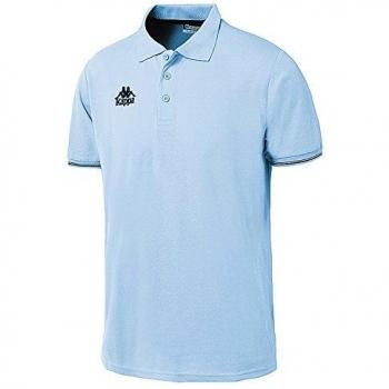 T-shirt Polo Kappa Bleu Lumière avec Manches Courtes, Junior
