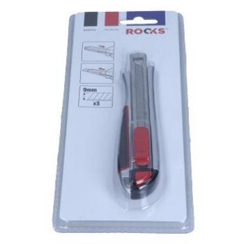 Rooks 9mm Snap‑Off Cutlery Set, Heavy Duty, 3 Spare Knives Included (OK060114)