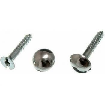 Dome Head Mirror Screw Chrome 1 1/4 Inch
