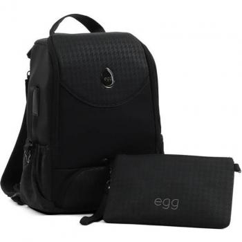 Egg® 3 Black Houndstooth Diaper Bag