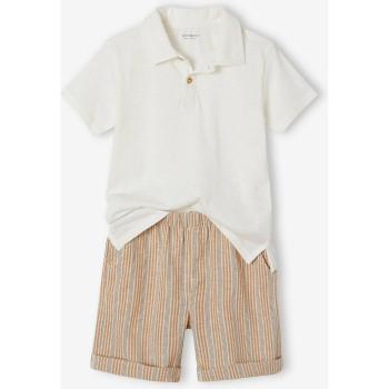 Short & Polo Rayé Blanc VertbauDet – Garçon Cérémonie