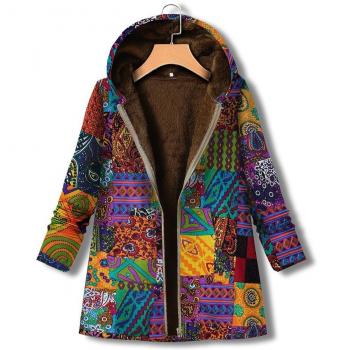 Loose Fit Women's Velvet Lined Parka Jacket #J30