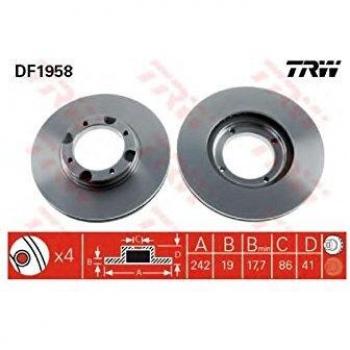 TRW DF1958 Disco freno