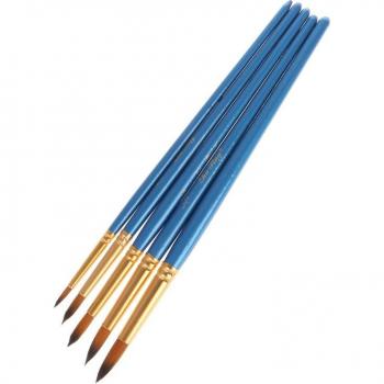 Set 5 x brosses gouache pointues en nylon pour artistes
