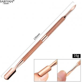 Accesorio de Manicura Doble Cabeza para Empujar Cutículas y Piel Muerta