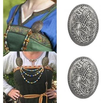 Broches de Lobo Vikingo para Ropa y Chaquetas