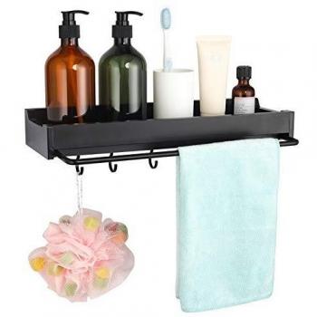 Self‑Stick Towel Bar & Hook Set