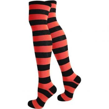 Normani Herren-Overknee-Socken Schwarz – weicher Piquebund, Einzelpack 36, 41