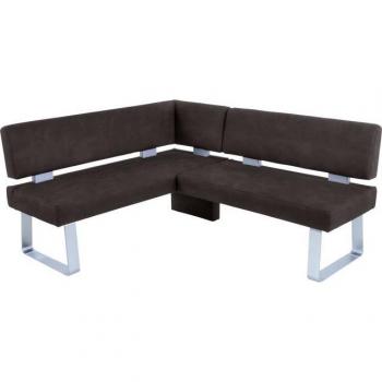 Eckbank „Santos II“ – K+W Komfort & Wohnen, 100 % Polyester, polsterte Sitzfläche, Schenkelwahl
