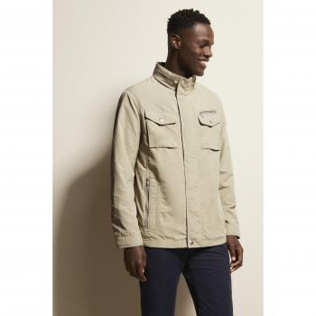 Bugatti Beige Blouson mit einrollbarer Kapuze