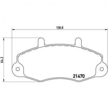 BREMBO P 24 032 pastillas de freno