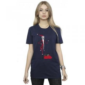 Grusel‑Weihnachtssymbole – Frauenschnitt & Herrenversion Baumwolle Boyfriend Tee