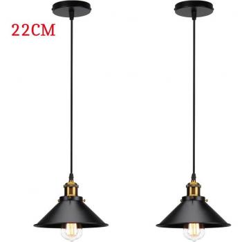 Lampada a Sospensione Stile Retrò Ferro Ø22