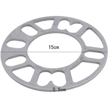 Cales d'espacement de roues en aluminium, 2 pièces, 10mm