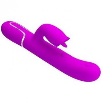 Vibrateur Pretty Love Lapin Licking Fuchsia 1ut